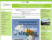 Tablet Screenshot of goetheschule.de